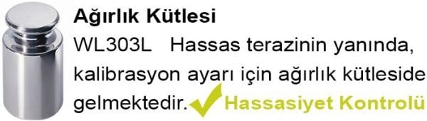 WL 303L Dijital Hassas Terazi  Max: 300 gr. Hassasiyet: 0.001