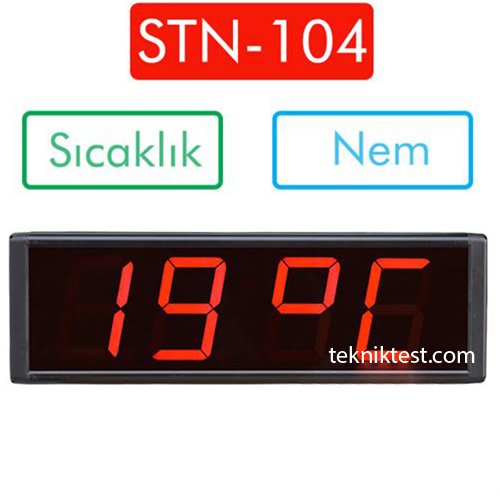 STN-104 Sıcaklık+Nem+Saat