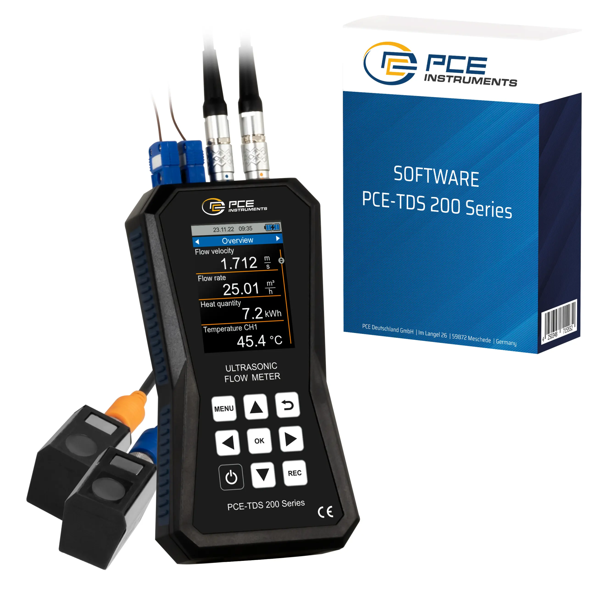 PCE-TDS 200+ S-SW-KIT Ultrasonik Debimetre Yazılımlı Kit