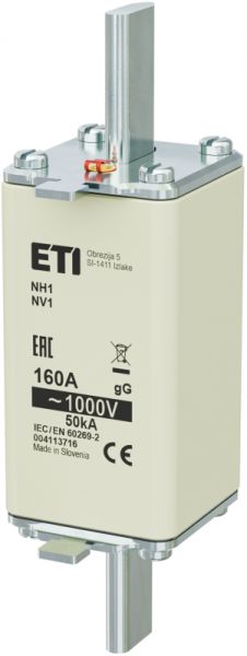 Eti NH1/85 gG 160A/1000V