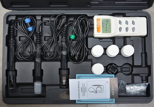 AZ 84051 Combo Su Kalite Ölçüm Seti (PH, İletkenlik, Tuzluluk, Çözünmüş Oksijen ve Sıcaklık)