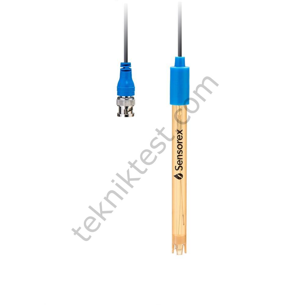 Sensorex S200C Epoksi pH Elektrodu, 1 metre kablo/BNC