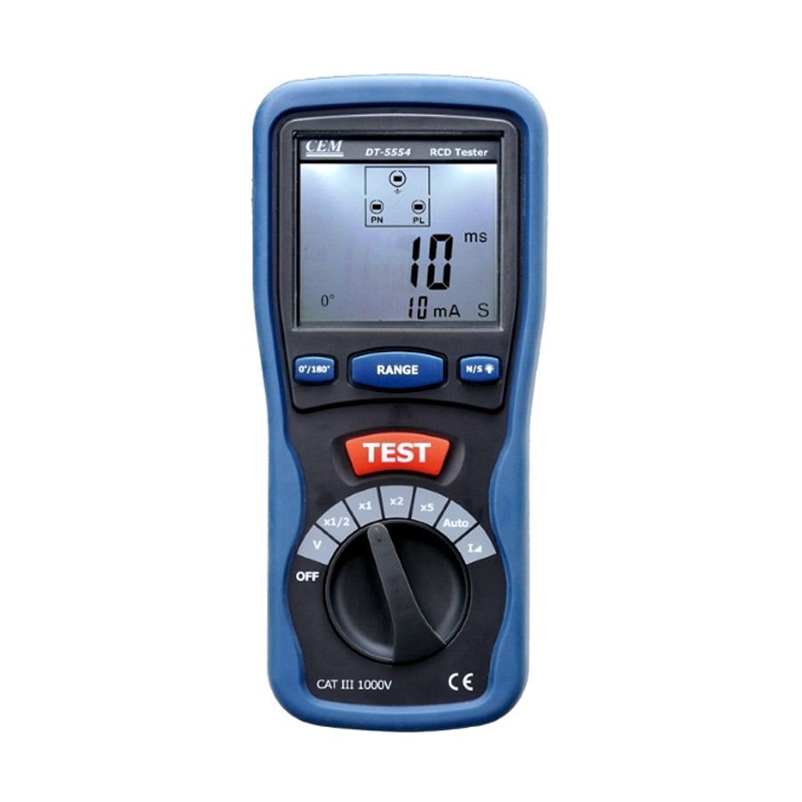 CEM DT-5554 Kaçak Akım Röle RCD Test Cihazı