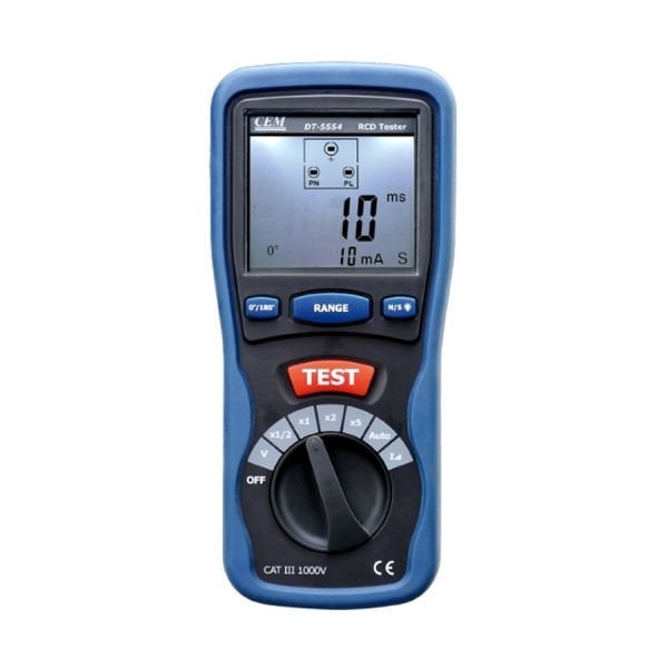 CEM DT-5554 Kaçak Akım Röle RCD Test Cihazı