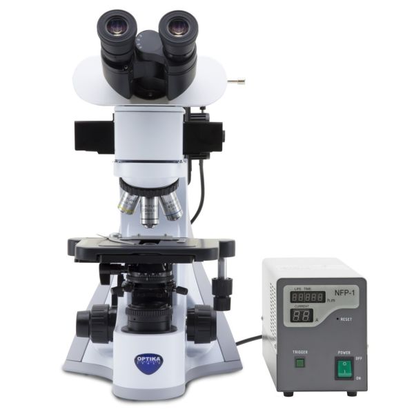 OPTIKA B-510FL Trinoküler Floresan Mikroskop - Araştırma Mikroskobu 400x