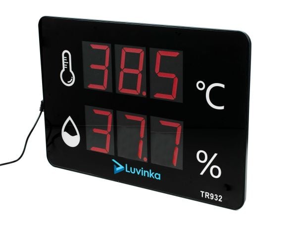 Luvinka TR932 Duvar Tipi Dijital Termo&Higrometre | 40cm Ekran