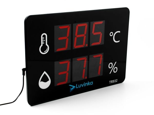 Luvinka TR932 Duvar Tipi Dijital Termo&Higrometre | 40cm Ekran