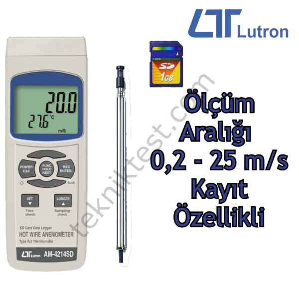 Lutron AM-4214SD Çok Fonksiyonlu Ölçüm ( k-j Tip)