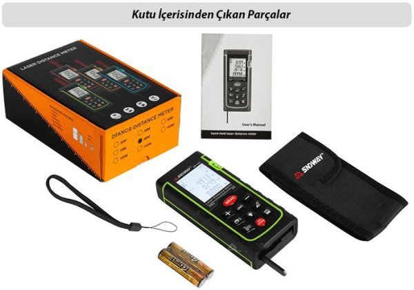 Sndway SW-A40 Lazerli Mesafe Ölçer 40 Metrelik