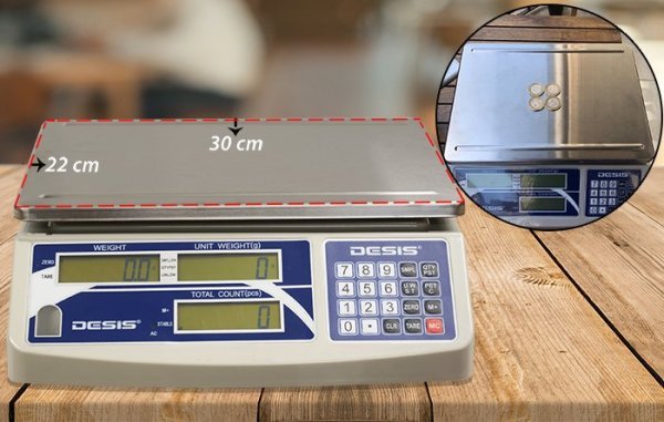 Desis H2C-6 Dijital Hassas Sayıcı Terazi Hassasiyet: 0.2 gr. Max: 6 kg.