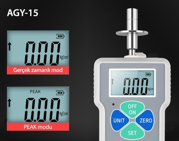AGY-15 Dijital Meyve Sertlik Ölçer Penetrometre