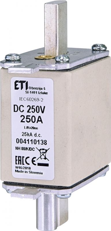 Eti NH00/K 250A/250V DC