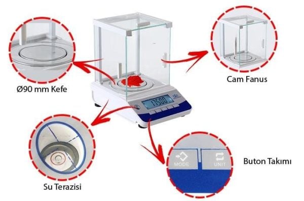 WL 603 Dijital Hassas Terazi Hassasiyet: 0.001 Max: 600 gr.