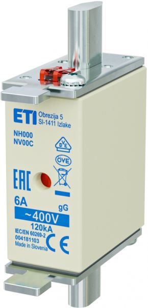 Eti NH000 gG 6A/400V