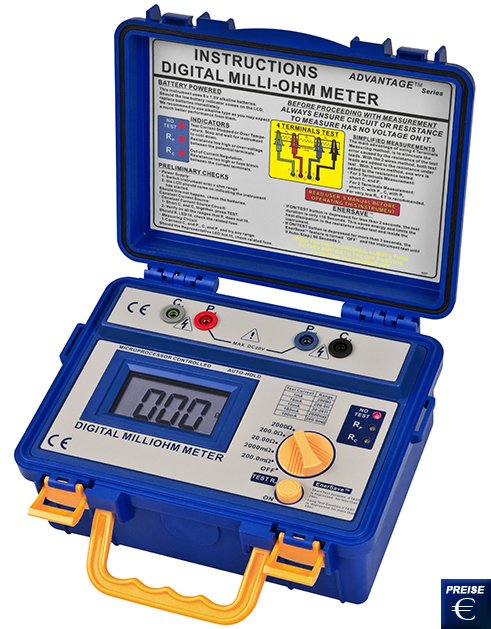 PCE-MO 2002 Milliohmmetre