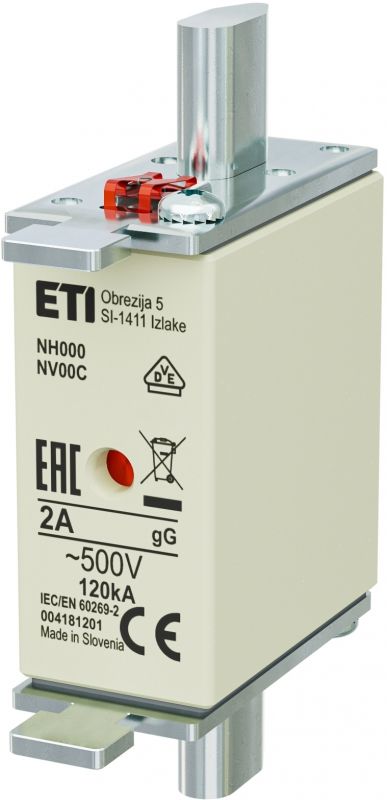 Eti NH000 gG 2A/500V