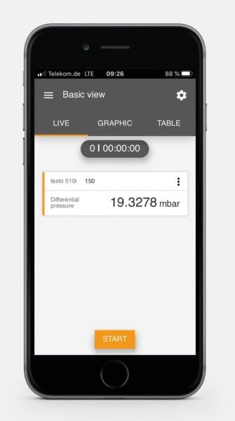 Testo 510i - akıllı telefon ile yönetilebilen fark basınç ölçüm cihazı
