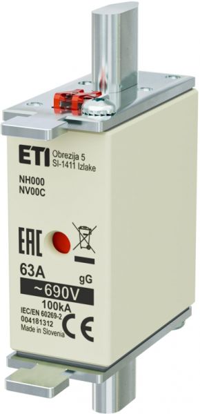 Eti NH000 gG 63A/690V