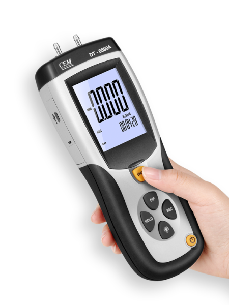 Cem DT-8890 Fark Basınç Ölçer Manometre