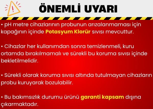 AZ 8699 Ph, EC, TDS, Tuzluluk, S.G. ve Sıcaklık | 6 'sı 1 Arada