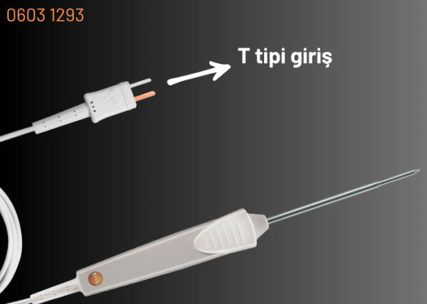 Testo 0603 1293 T Tipi Su Geçirmez Batırma Problu Termokupl