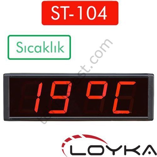 Loyka ST-104 Işıklı Termometre Saat