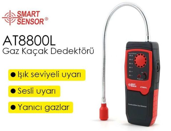 AT8800L Yanıcı Gaz Kaçak Dedektörü | Seviye Alarmlı