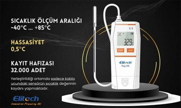 Tlog 10E Kablolu Sıcaklık Kayıt Cihazı | Hassas