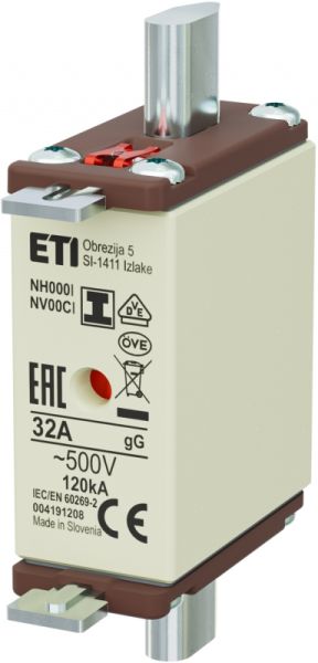 Eti NH000/I gG 32A/500V
