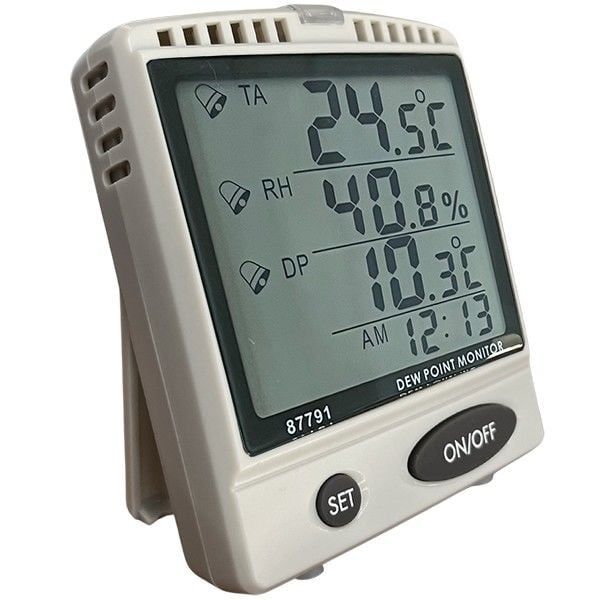 AZ 87791 Alarmlı Sıcaklık, Nem Ve Dewpoint Ölçerc