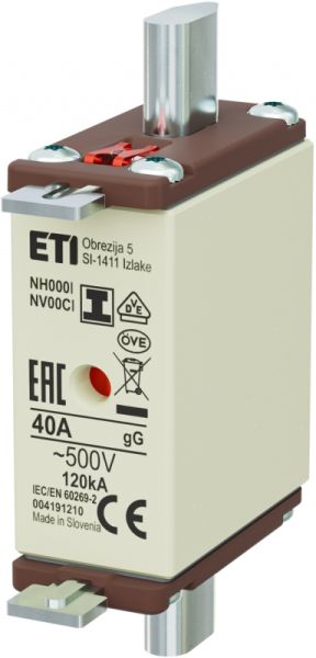 Eti NH000/I gG 40A/500V