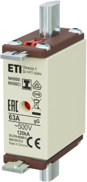 Eti NH000/I gG 63A/500V