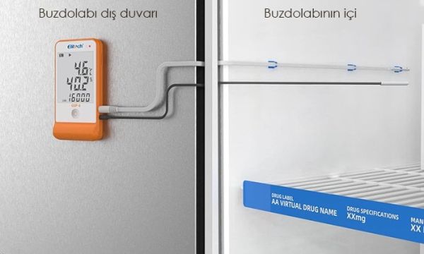 Elitech GSP-6 Çift Kablolu Sıcaklık ve Nem Veri Kaydedici Datalogger