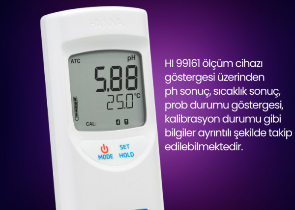 Hanna HI 99161 Genel Amaçlı Gıda Ph Ölçer