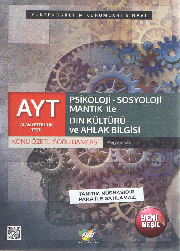 AYT Psikoloji Sosyoloji Mantık ile Din Kültürü Konu Özetli Soru Bankası