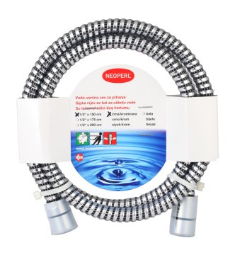 10 adet Neoperl Chromalux Spiral 12 L/dk Tasarruflu Duş Hortumu 150cm
