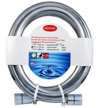 10 adet Neoperl Chromalux Metalik 12 L/dk Tasarruflu Duş Hortumu 175 cm