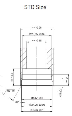 10 ADET CACHÉ® PCA® STD 5.7 L/dk (1.5gpm) Su Tasarruf Kartuşu