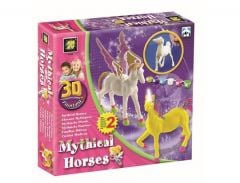 3D Boyama - Mistik Atlar (İkili)