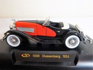 1935 Duesenberg SSJ diecast araba. Orj. Kutusunda. Signature Models üretimi. 1/32