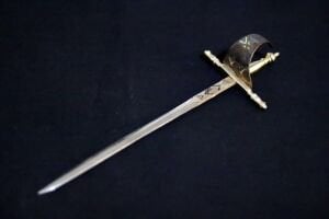 Bronz el işlemeli Toledo kılıç  Boy:20,5cm