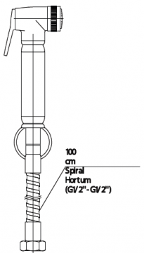 GPD Spiralli Taharet Musluğu STS01