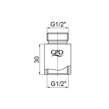 GPD Musluk Batarya Uzatma 3 cm UZT05
