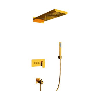 Fause Ankastre Comfort Panel Şelale Duş Seti Altın Gold FAU111-G