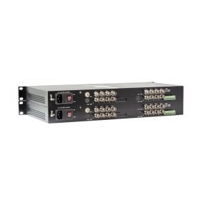 Fiber Media Converter - 16 Video + 1 Data - PAIR support AHD 1080P