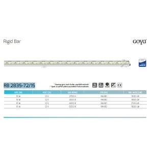 Goya 15w 12v Rigid Bar RB 2835-72/15 12