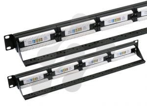 FTP Cat6 24 Port Patch Panel - Right Angle PPC6F24R