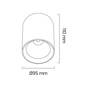 Goya 8 Watt  Sıva Üstü Spot Sarı Işık - GY 1857