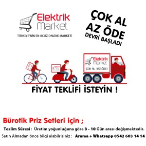 Kule Tipi Bürotik Blok Priz Sistemi 12 Modül Eloksal - 5100 12 01 ( Boş Kasa )