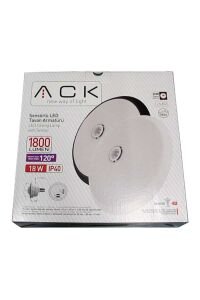 ACK 18W 3000K Sensörlü Sıva Üstü LED Tavan Armatürü Beyaz AC17-00100